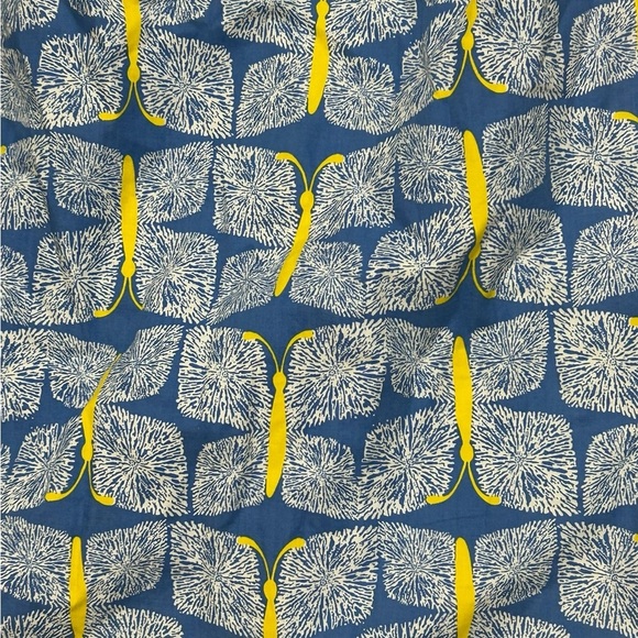 Lilly Pulitzer Sandra Dress 4 One Shoulder Blue Dandelions Ruffles Butterflies - Picture 3 of 11